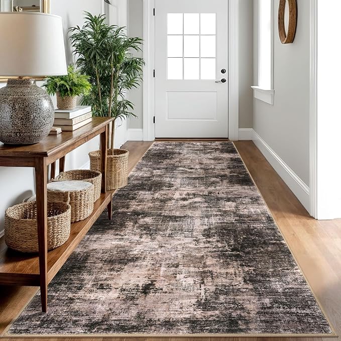 IOHOUZE Abstract Runner Rug 3x10 Ft Washable Runners