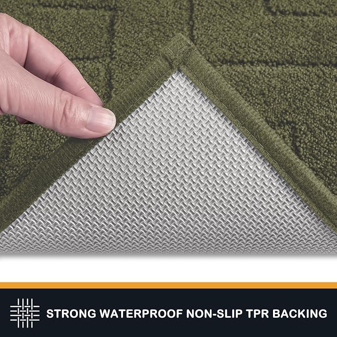 PURRUGS Dirt Trapping Door Mat 24" x 35.5", Non-Slip Machine Washable Entry Rug