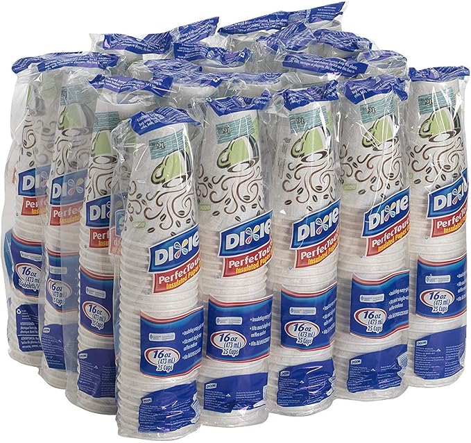 Dixie Perfectouch Insulated Paper Hot Cup, Packing May Vary