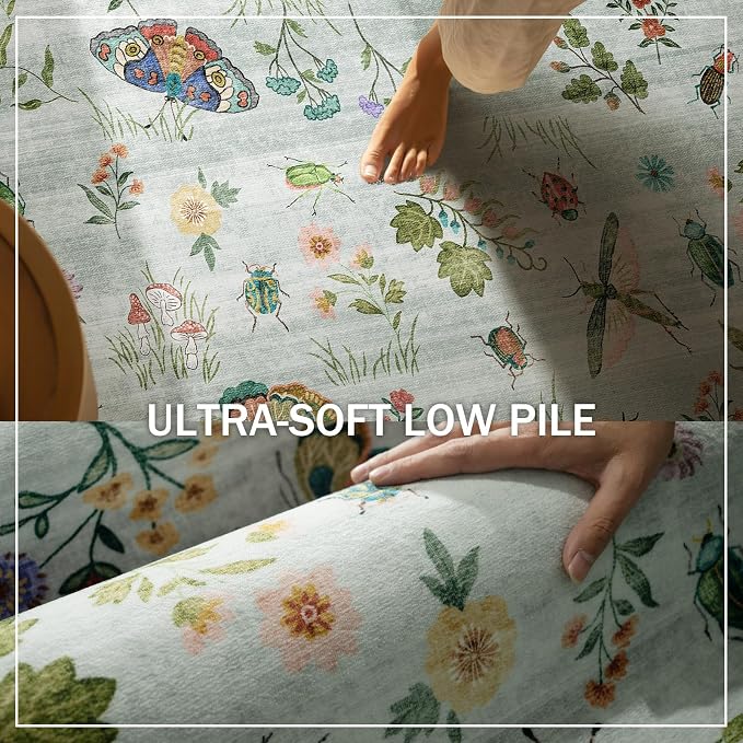 Machine Washable Rug Runners for Hallways: 2'6"x8' Kitchen Runner Stain