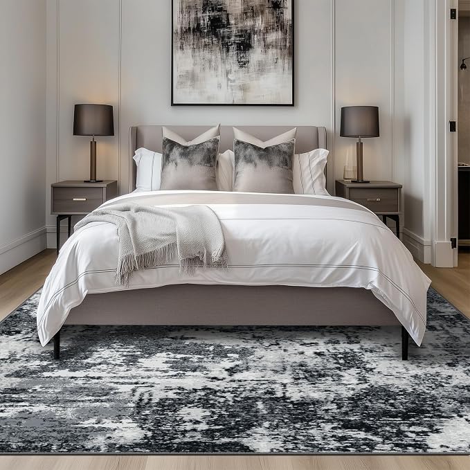 RELEANY Washable Area Rugs7'x9' Non-Slip Modern Abstract Soft