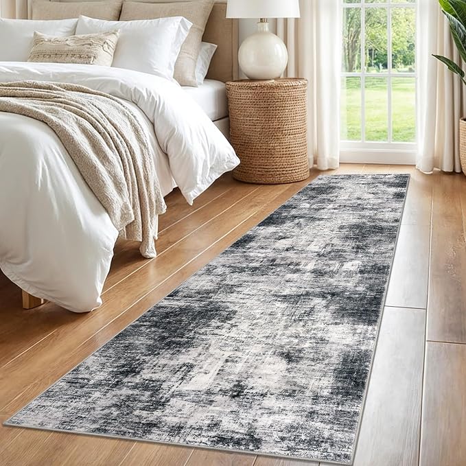 IOHOUZE Abstract Runner Rug 2x8 Ft Washable Runners