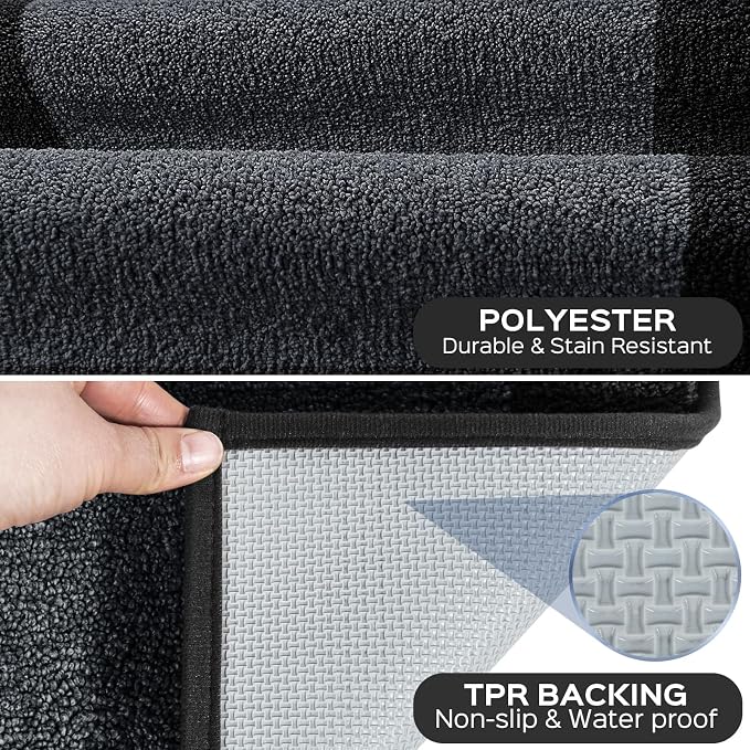 Machine Washable Kitchen Rug 24" x 70", Non Slip Kitchen Mat