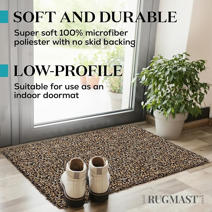 Premium Microfiber Indoor Door Mat – 36"x72" Washable Entry Mat, Waterproof