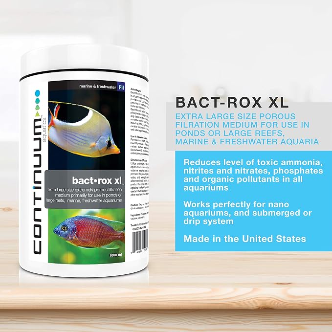 Continuum Aquatics "Bact-Rox XL", Extra Large Sized, High-Porosity Filtration