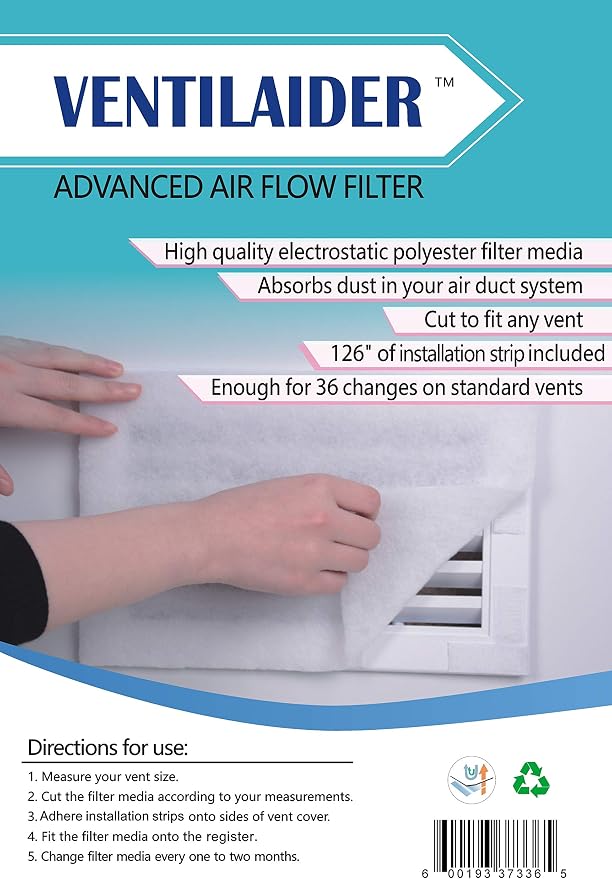 Complete Air Vent Filter Set 20" x 84" Electrostatic Media