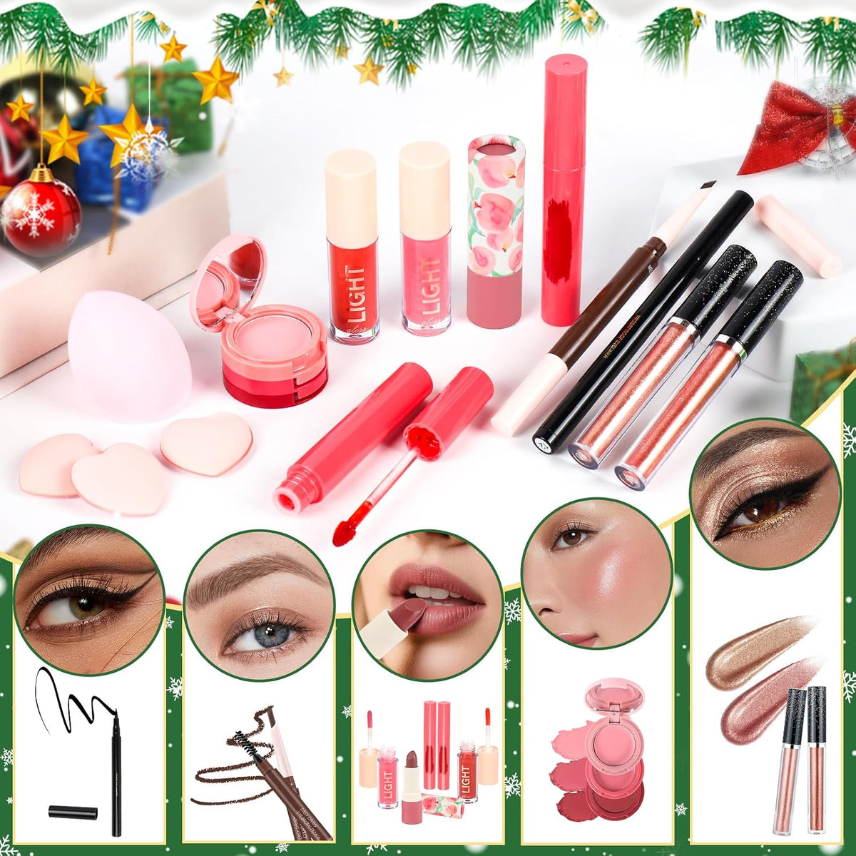 Meaicezli Advent Calendar 2026, Makeup and Self Care Gift Set for Teen Girl