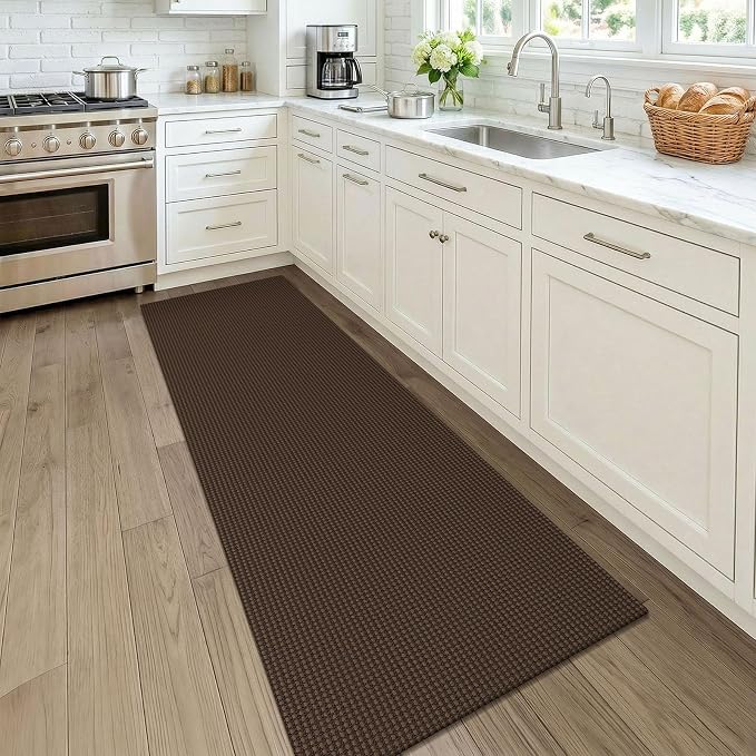 KOZYFLY Woven 2x7 Washable Kitchen Runner Rug, Non Slip Runners