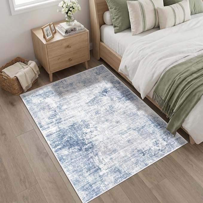IOHOUZE Abstract Area Rug 4x5 Ft Washable Rugs