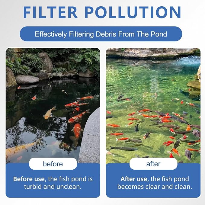 4 Sets Replacement Pond Filter Pads