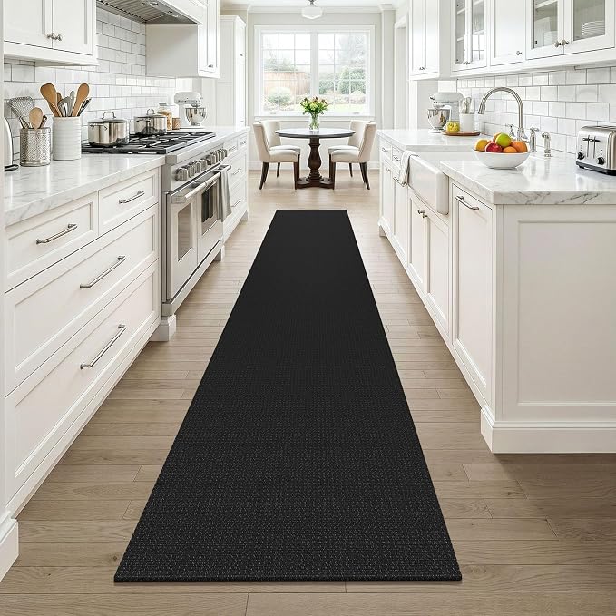 KOZYFLY Black 2x12 Runners Rugs