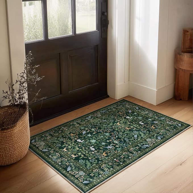 2x3 Washable Rugs for Entryway Indoor: Small Area Rug Door Mat Entrance
