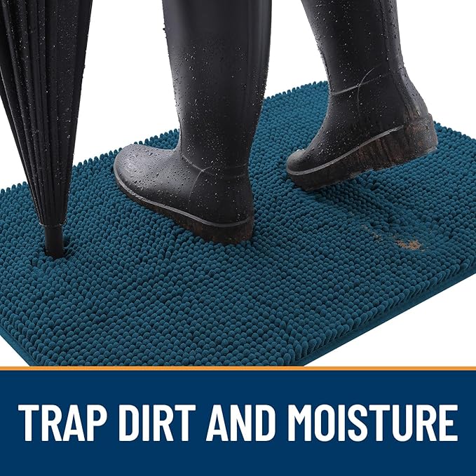 OLANLY Dog Door Mat for Muddy Paws 70x24, Absorbs Moisture and Dirt, Absorbent