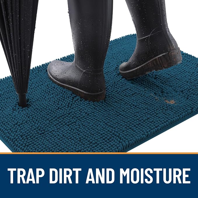 OLANLY Dog Door Mat for Muddy Paws 47x20, Absorbs Moisture and Dirt, Absorbent