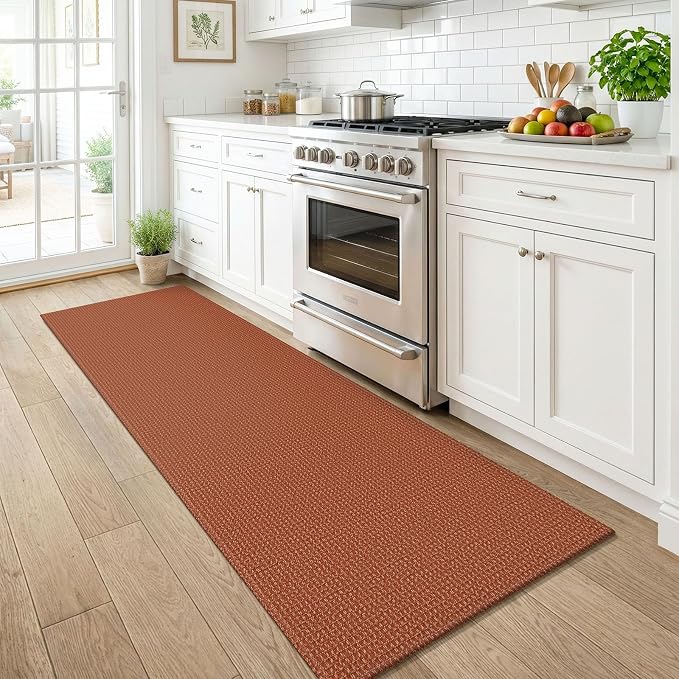 KOZYFLY Runners for Hallways 2x6 ft Washable Kitchen Runner Non Slip Rubber