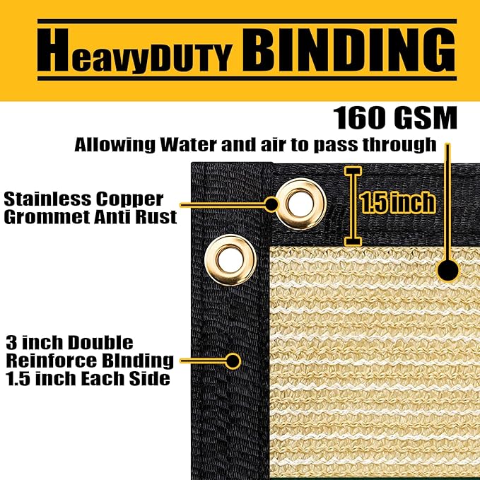 Customized 4' x 56' Black Fence Privacy Screen,with Bindings & Grommets,Heavy Duty for Gardens Backyard Patio Tennis Court Pool Construction Project Outdoor Events,We Make Custom Sizes