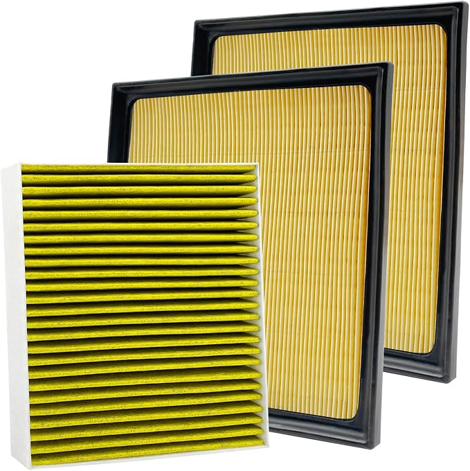 3PCS Cabin Engine Air Filter Kit Fits