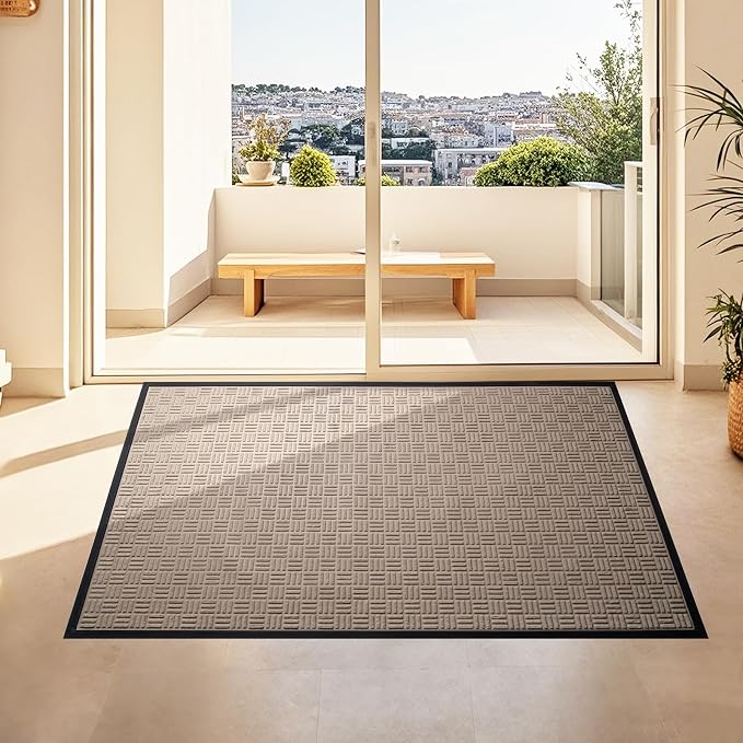 Mibao Front Door Mat, Heavy Duty Durable Welcome Mat
