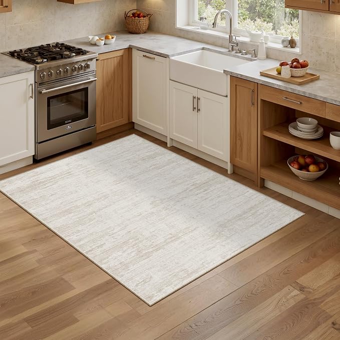 Washbale Rugs 3x5 Ultra Soft Area Rug, Non Slip Indoor Entryway Rugs, Stain
