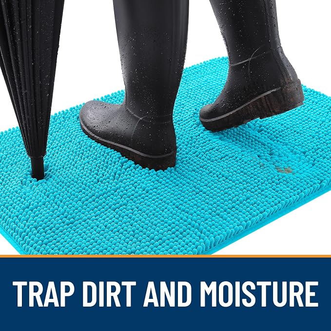OLANLY Dog Door Mat for Muddy Paws 59x20, Absorbs Moisture and Dirt, Absorbent