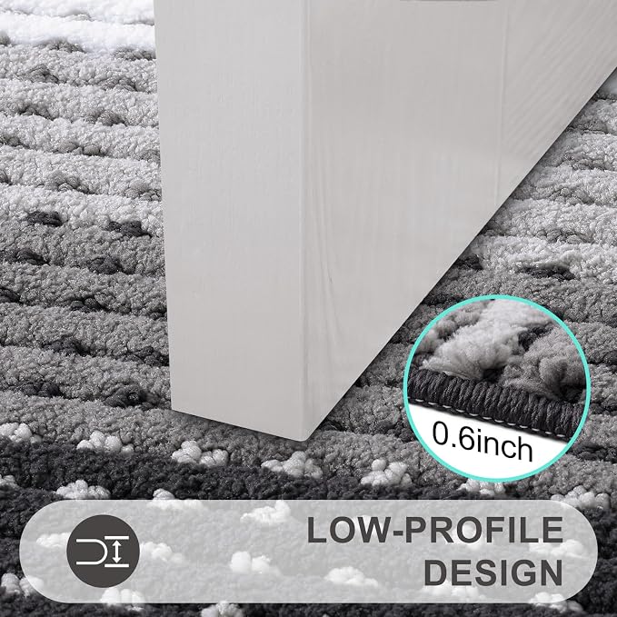 Kitinjoy Indoor Outdoor Door Mat, 32x20 Non-Slip Absorbent Dirt Trapper