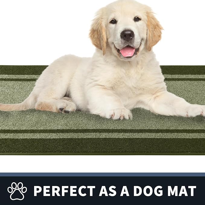 PURRUGS Dirt Trapping Door Mat 32" x 48", Non-Slip Machine Washable Entryway Rug