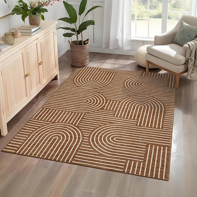 ROYHOME Washable Rug 4x6 Area Rugs