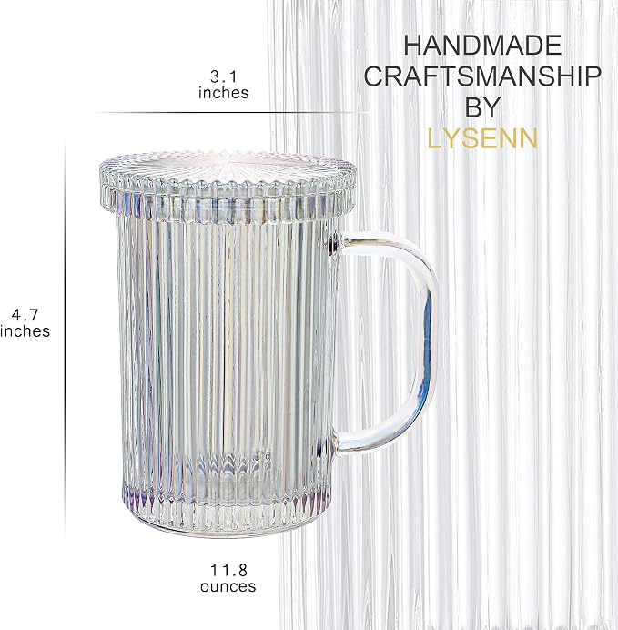 Lysenn Iridescent Glass Mug