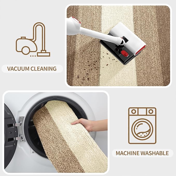 Kitinjoy Indoor Outdoor Door Mat, 50x30 Non-Slip Absorbent Dirt Trapper