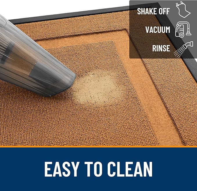 OLANLY Front Door Mat Indoor Outdoor Entrance, Waterproof All-Season,