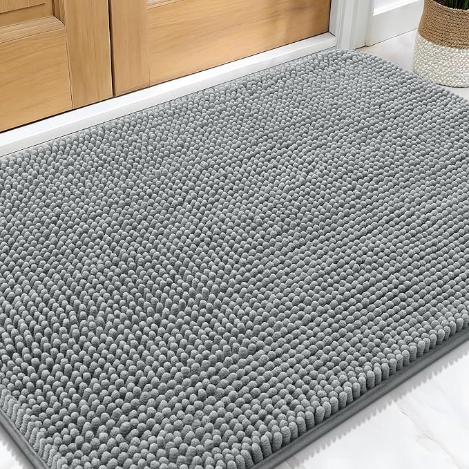 OLANLY Dog Door Mat for Muddy Paws 30x20, Absorbs Moisture and Dirt, Absorbent