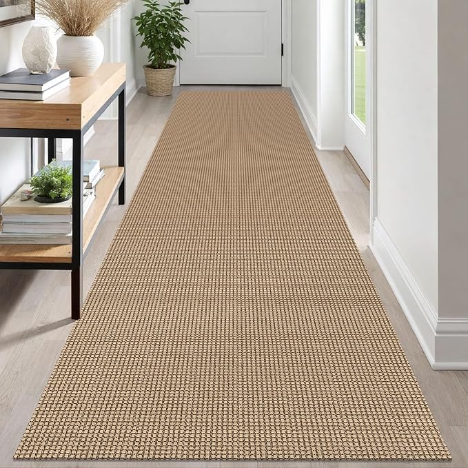 IOHOUZE Washable Runner Rug 3x12 Non Slip Rubber Backed Extra Long Hallway