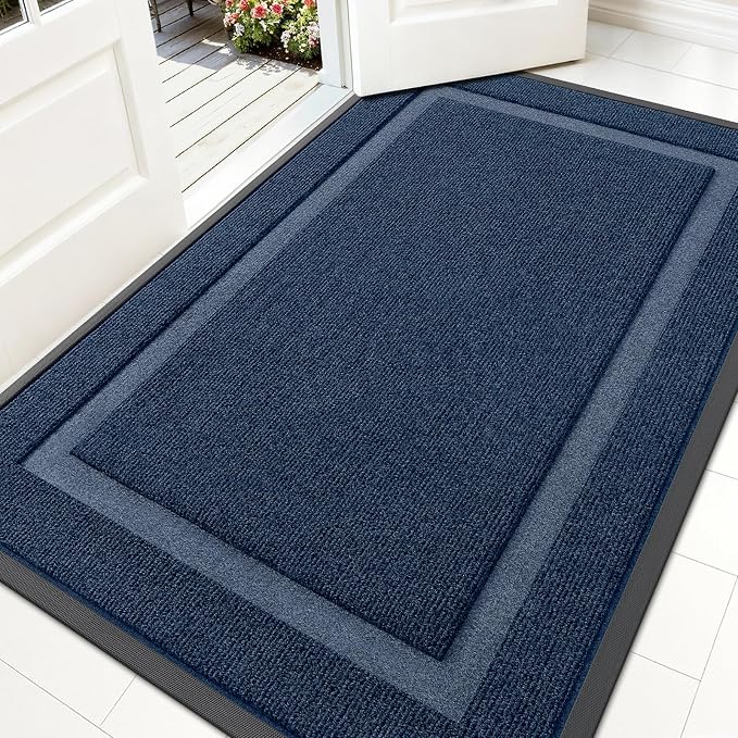 OLANLY Front Door Mat Indoor Outdoor Entrance, Waterproof All-Season,