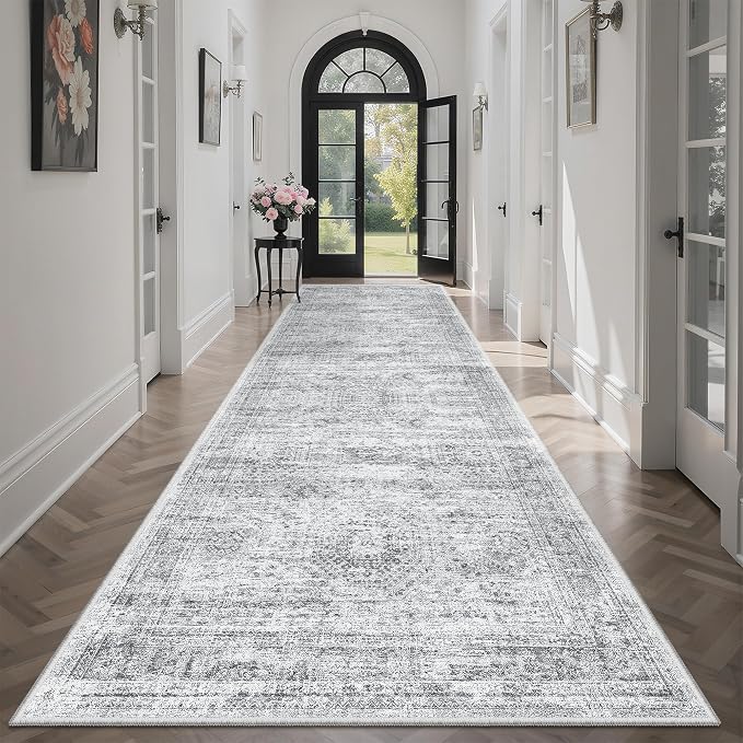 Soalmost Runner Rug 3x10 Washable Non-Slip Hallway Runner Rugs