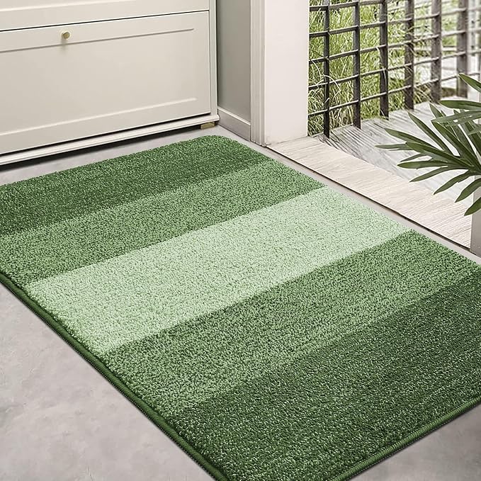 Kitinjoy Indoor Outdoor Door Mat, 36x24 Non-Slip Absorbent Dirt Trapper