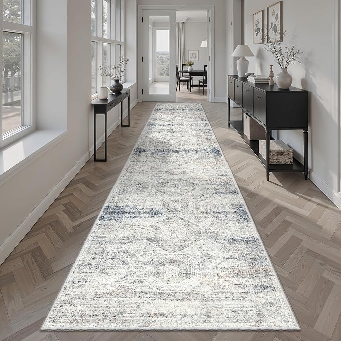 Soalmost Runner Rug 2x12 Washable Non-Slip Hallway Runner Rugs