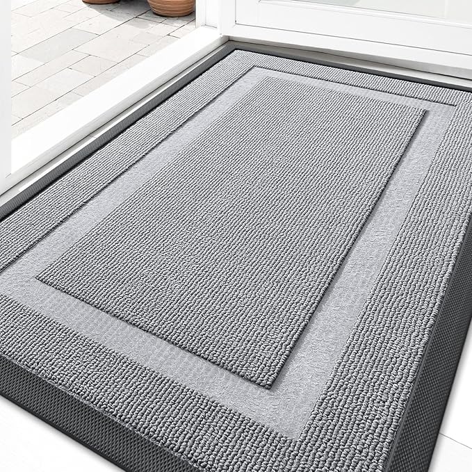 OLANLY Front Door Mat Indoor Outdoor Entrance, Waterproof All-Season,