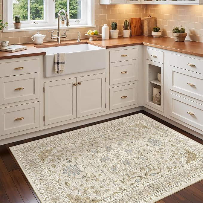 Madane Washable Entry Rug 3x4, Area Rugs