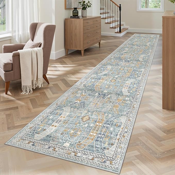 Madane Runner Rugs for Hallway 2x10 Long Washable Non-Slip Hallway Runner Rug