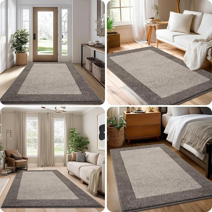 Washable Area Rug 36" x 36", Non Slip Kitchen Rug