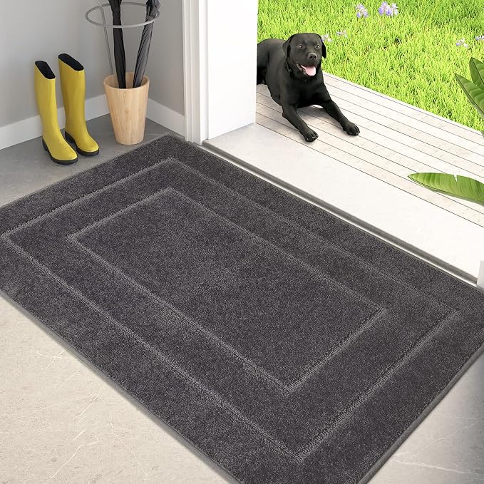PURRUGS Dirt Trapping Door Mat 34" x 59", Non-Slip/Skid Machine Washable