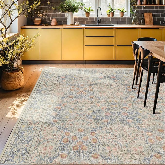 7x10 Washable Rug for Living Room