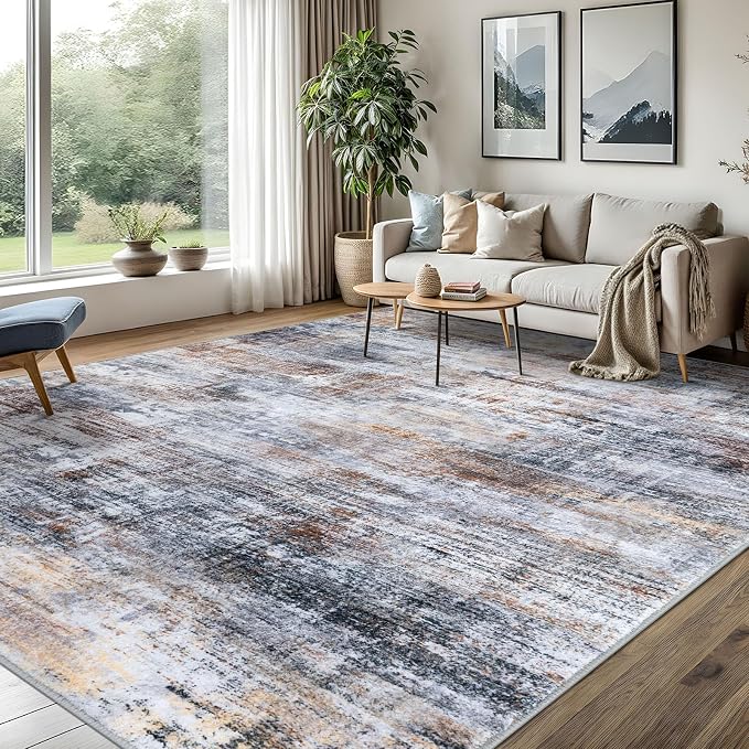 IOHOUZE Abstract Area Rugs 8x10 Ft Washable Large Rugs