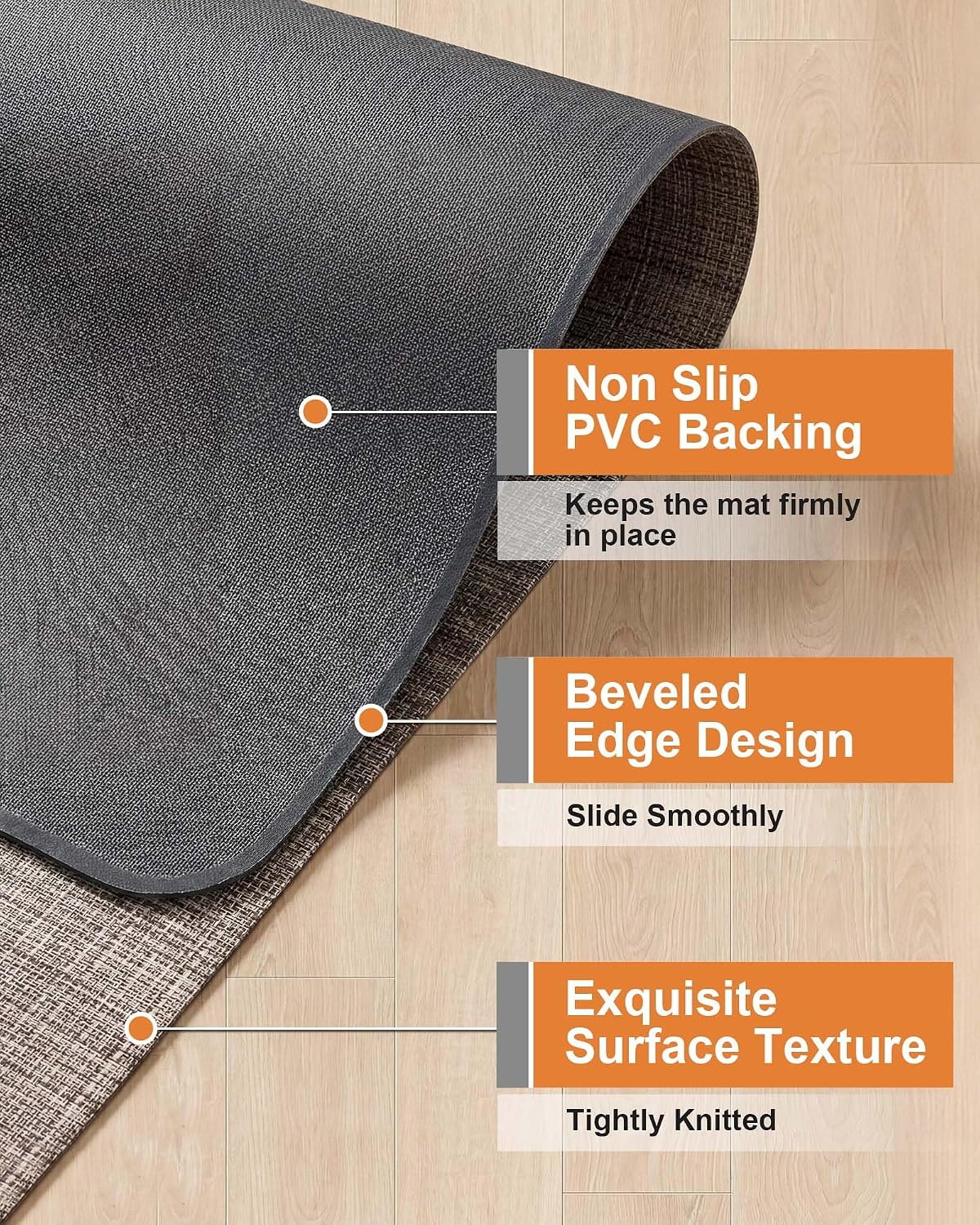 Carvapet 36 x 48 Office Chair Mat for Carpet Hardwood Floor Protector Rug