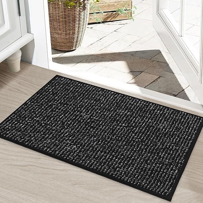 BEQHAUSE Dirt Trapper Door Mat 20" x 32", Non-Slip Washable Doormats Entrance