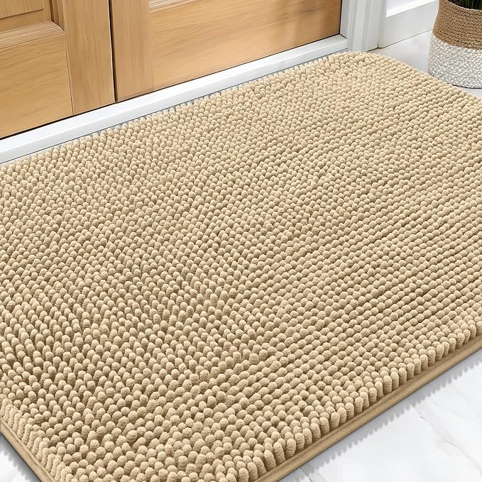 OLANLY Dog Door Mat for Muddy Paws 30x20, Absorbs Moisture and Dirt, Absorbent