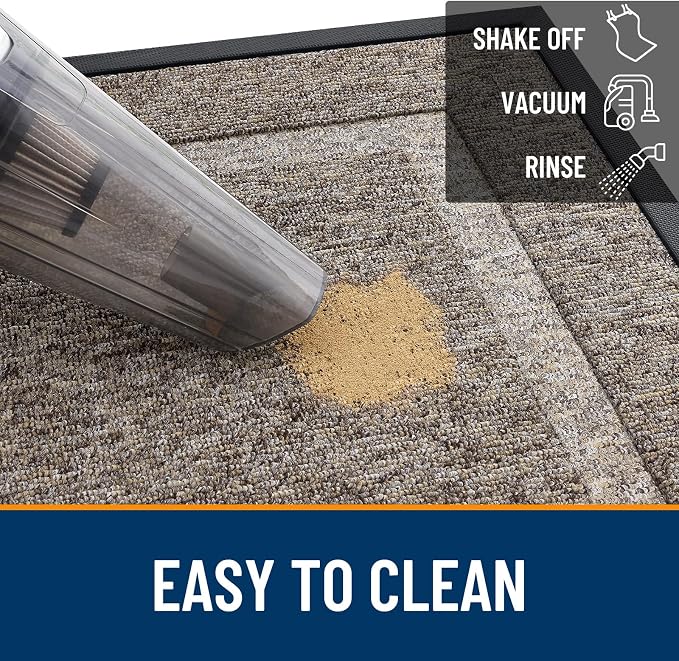OLANLY Front Door Mat Indoor Outdoor Entrance, Waterproof All-Season,