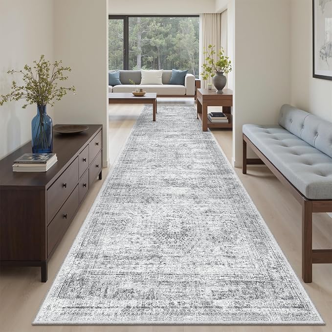 Soalmost Runner Rug 3x10 Washable Non-Slip Hallway Runner Rugs