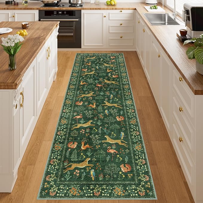 DUKINO 2x6 Rug for Hallway, Washable Kitchen Runner Rug
