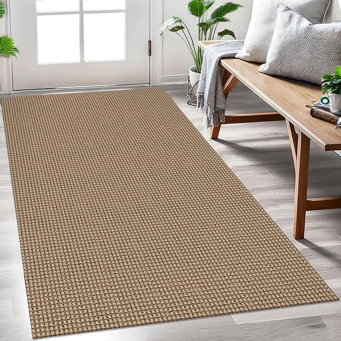 EARTHALL Woven Area Rug 3x5 Ft Washable Rugs